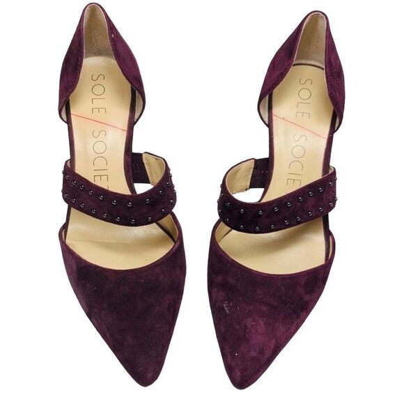 Sole Society Dark Plum Drisela Pumps - Size 5 - Picture 8 of 16